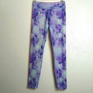 Ivivva by Lululemon tie dye abstract full length leggings sz 12